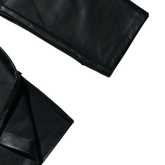 Leather logo zippered pant - Picture 3 of 6